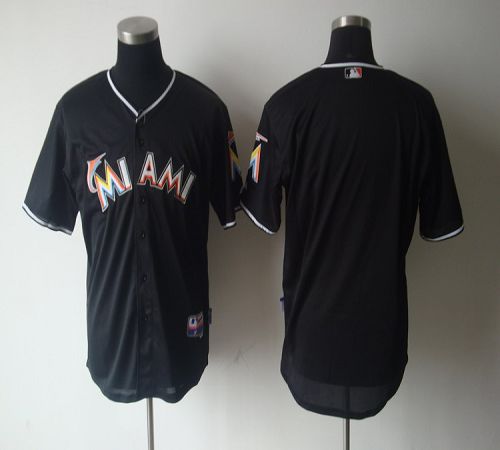 marlins Blank Black 2012 Alternate Stitched MLB Jersey - Click Image to Close